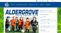 Desktop Screenshot of aldergrovesoccer.com